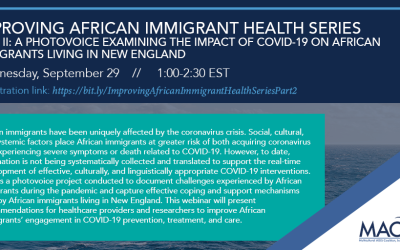 Improving African Immigrant Health Through Research and Action Webinar Part 1