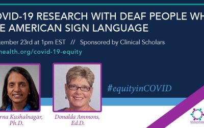 COVID-19 Research with Deaf People who use American Sign Language