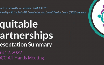 CCPH RADx-UP Equitable Partnerships Presentation