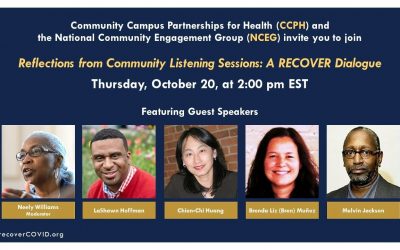 Reflections from Community Listening Sessions: A RECOVER Dialogue – October 20