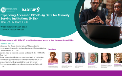 Expanding Access to COVID-19 Data for Minority Serving Institutions (MSIs): The RADx Data Hub