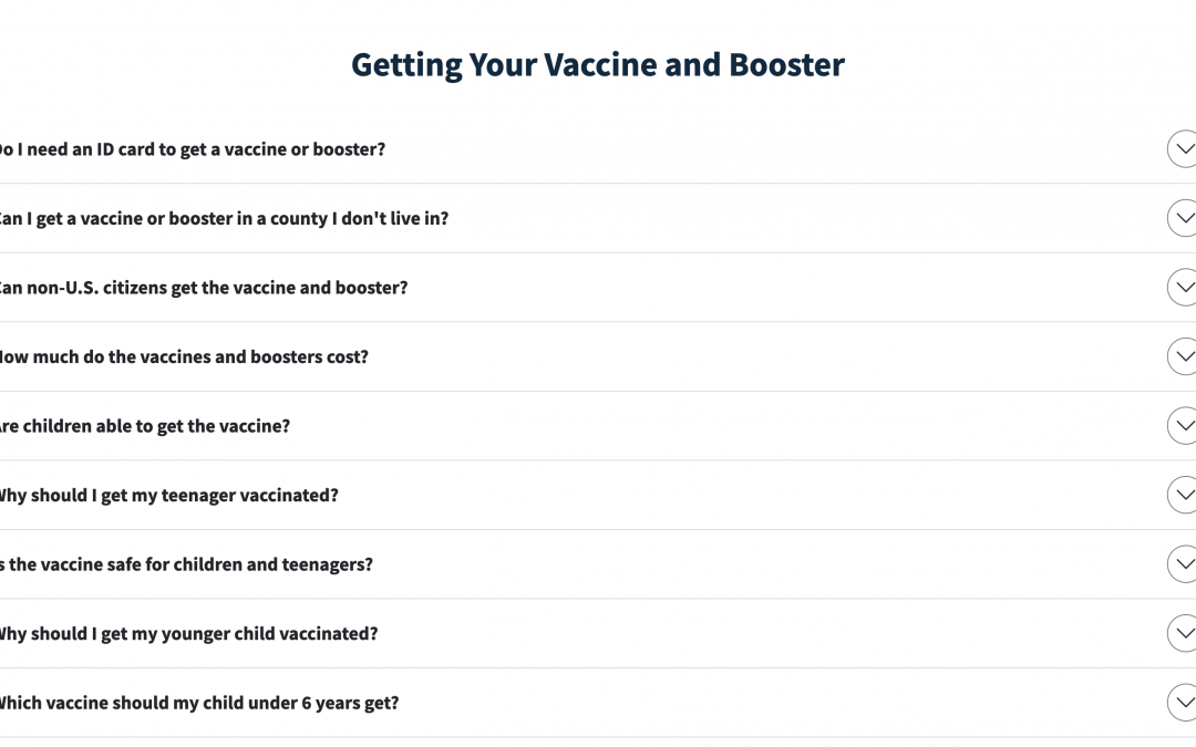 Frequently Asked Questions About COVID-19 Vaccinations