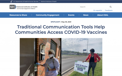 Traditional messaging works: Story highlighting Tennessee’s CEAL team effective use of “old school” methods to inform their community
