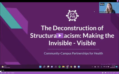The Deconstruction of Structural Racism: Making the Invisible-Visible