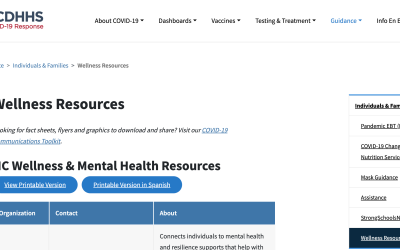 Wellness Resources (Mental Health)