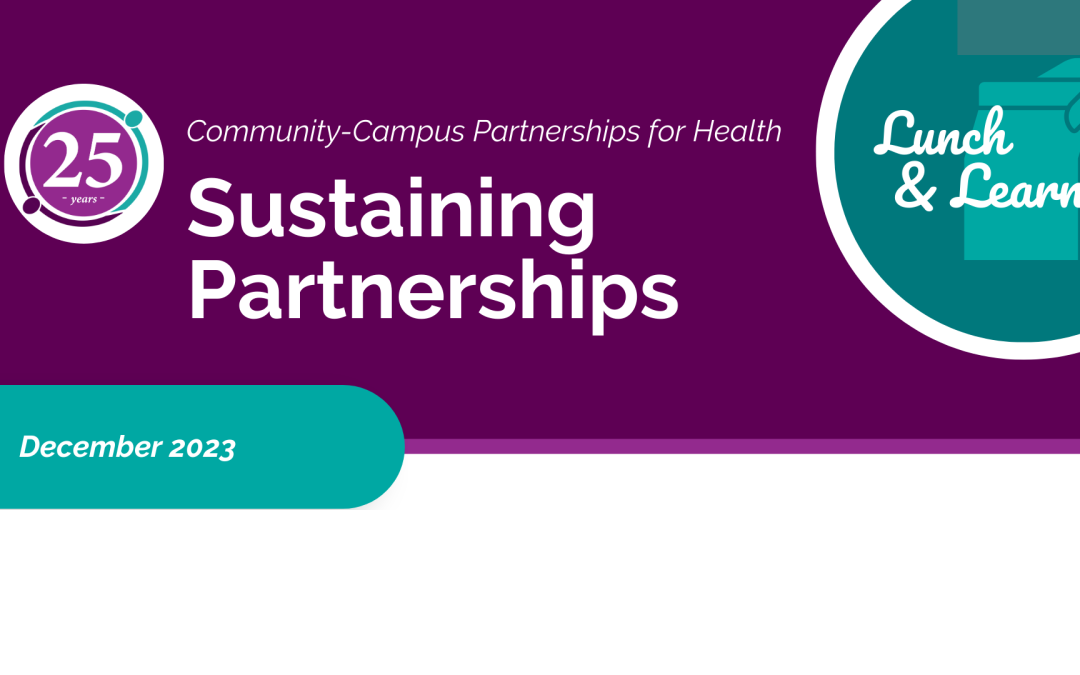 Lunch & Learn: Sustaining Partnerships