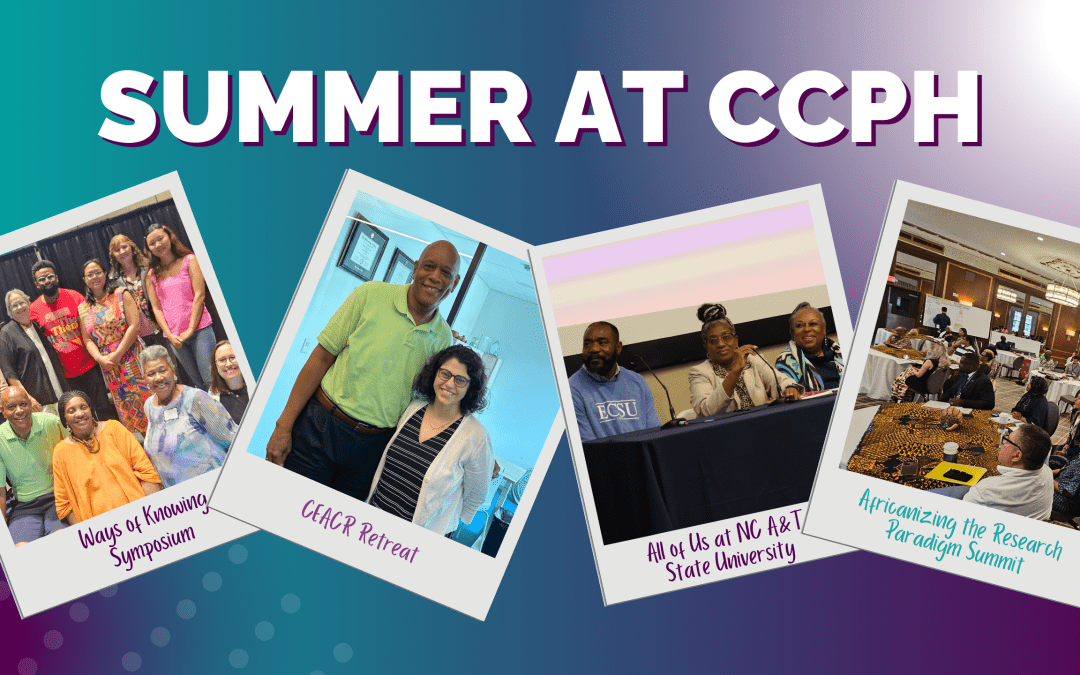 Summer at CCPH banner graphic with images from various summer events