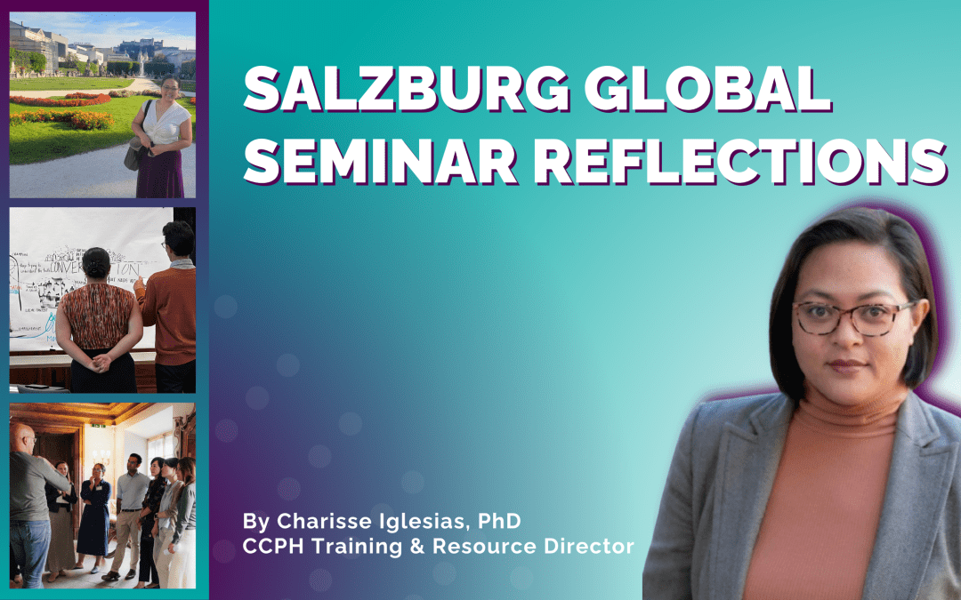 Header for Charisse's reflections on attending the Salzburg Global Seminar